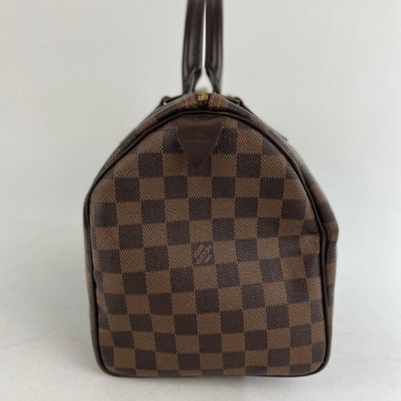 Louis Vuitton Damier Ebene Speedy 30 Satchel Handbag - Picture 4 of 13